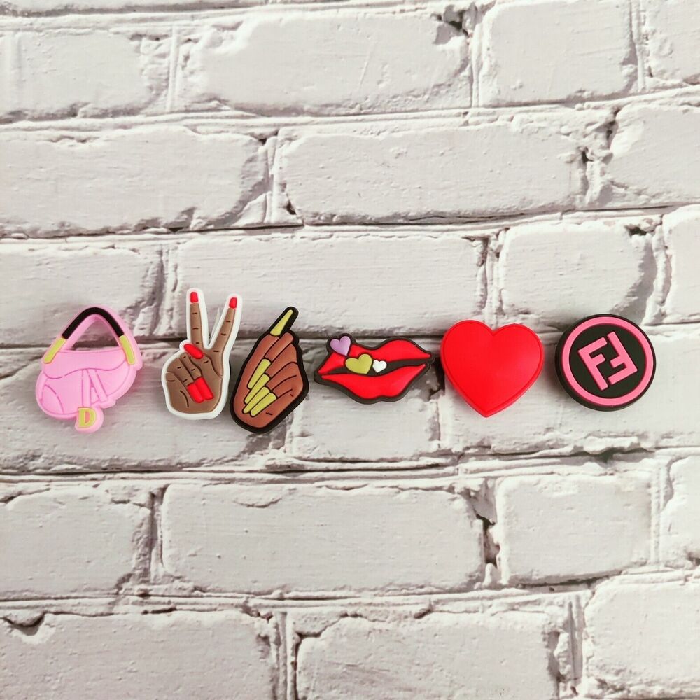 Croc-Like Shoe Charms Jibbitz Women's/ Girl's/ Makeup - Lot Of 6